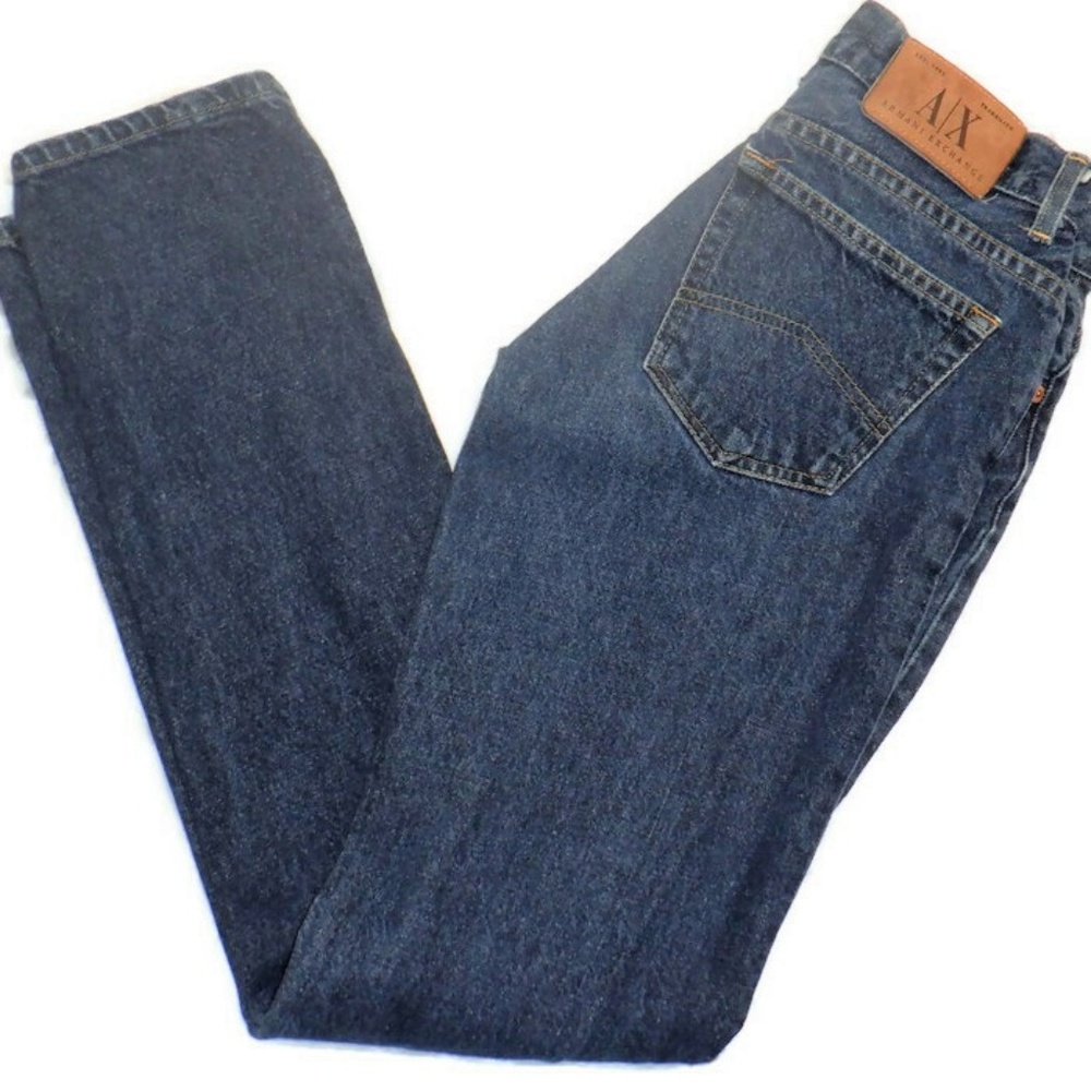 Armani Exchange 28x33 Size 2 Mid Rise J08 Boy Cut Button